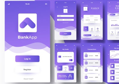 Banking app interface